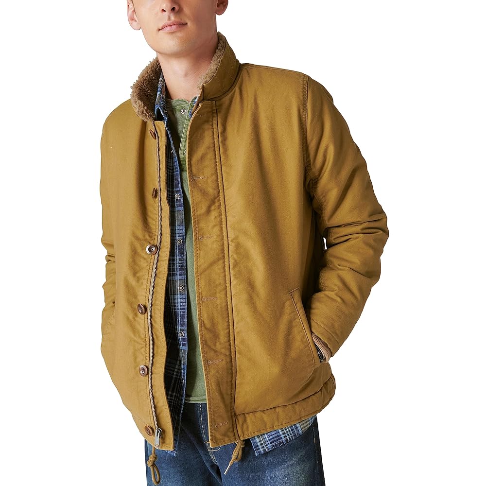 Lucky Brand Men's Us Navy Deck Jacket, Gothic Olive at